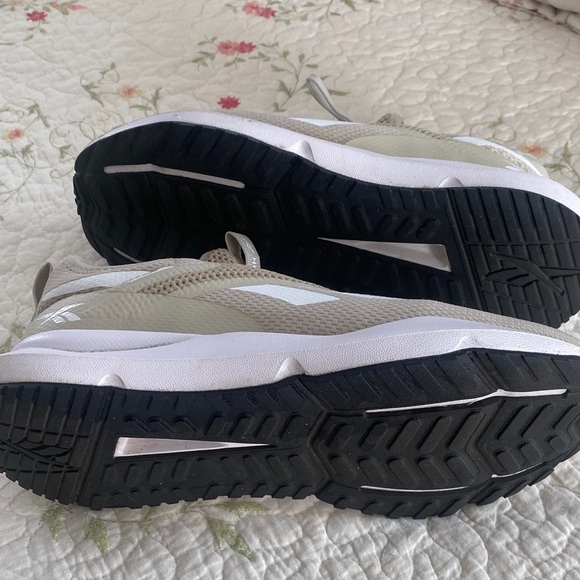 Reebok Taupe and White Athletic Shoes - Picture 3 of 6
